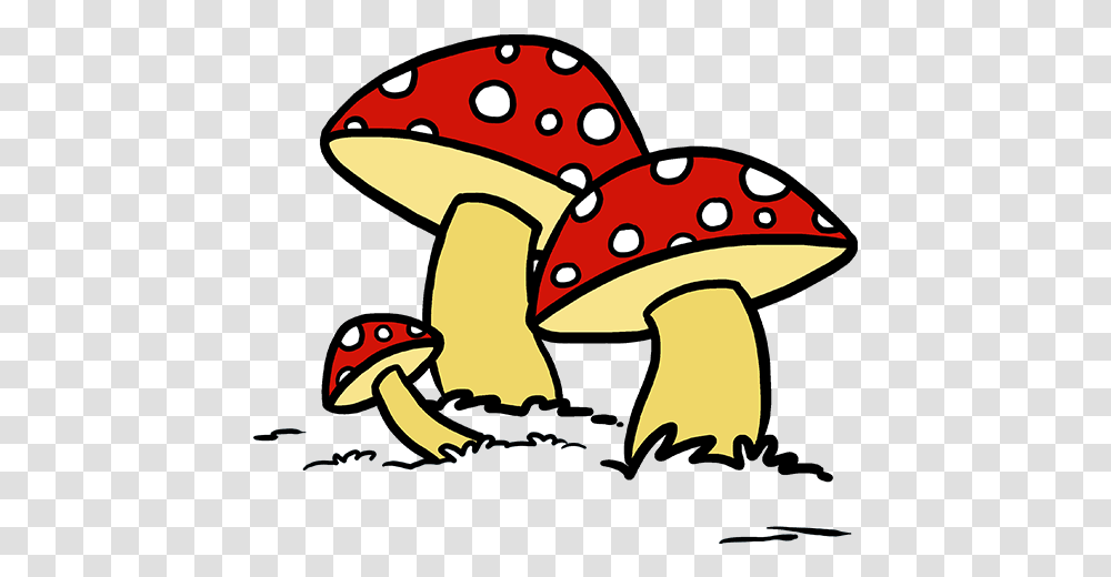 How To Draw A Mushroom Easy To Draw Fungi, Plant, Agaric, Fungus, Amanita Transparent Png