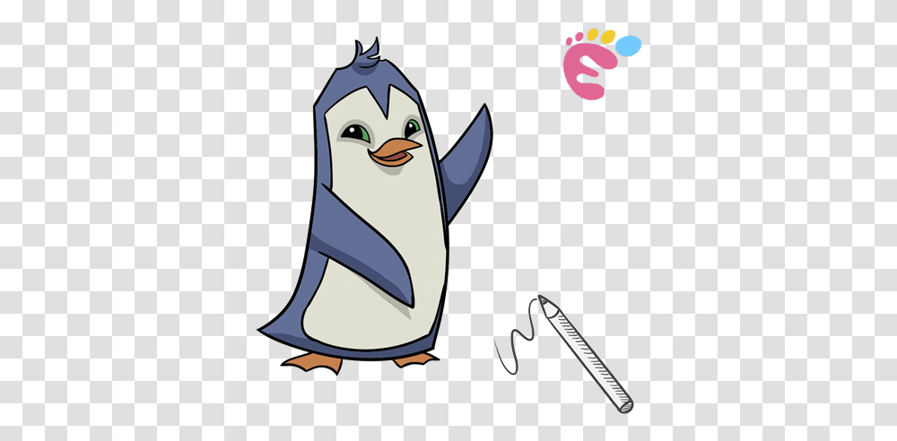 How To Draw A Penguin Easy Drawings Chibi Naruto Drawing Easy, Bird, Animal, King Penguin Transparent Png