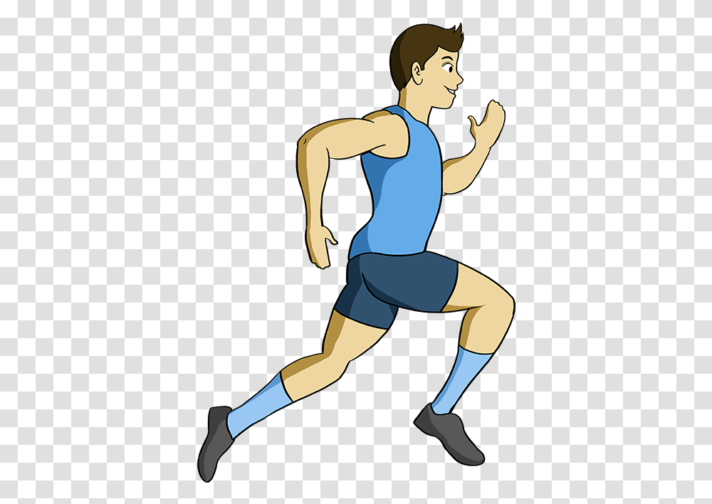How To Draw A Person Running Really Easy Drawing Tutorial Easy To Draw Exercising Person, Sport, Fitness, Working Out, People Transparent Png