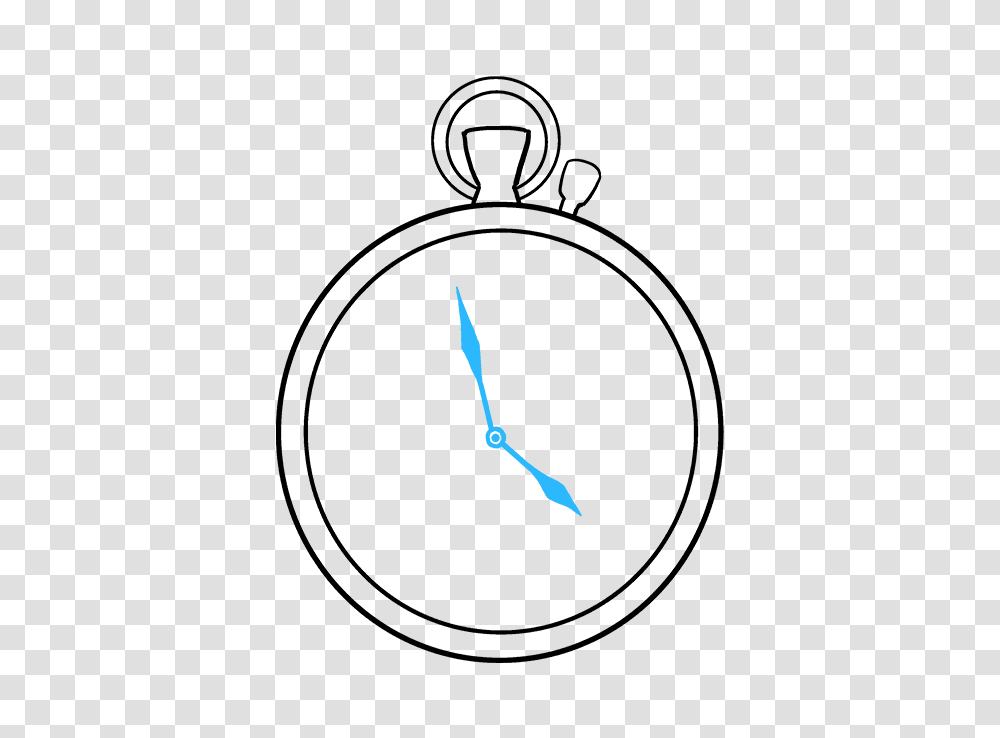 How To Draw A Pocket Watch, Stopwatch, Pendant Transparent Png