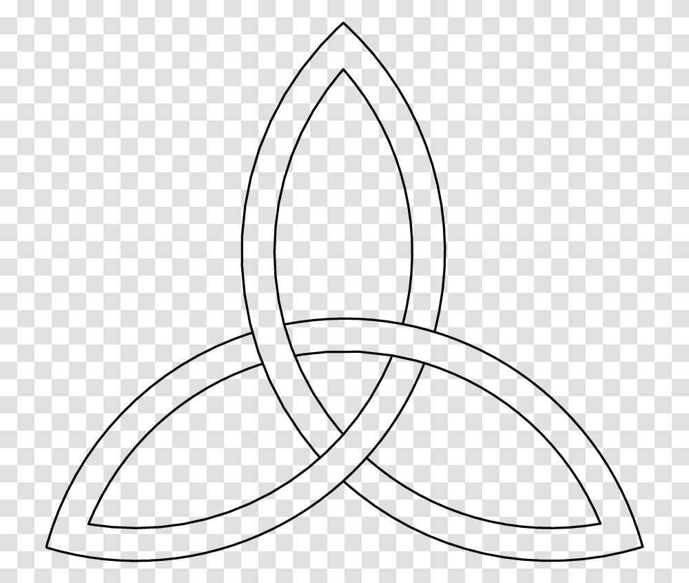 How To Draw A Simple Trinity Celtic Knot In Steps Level Sketch, Gray, World Of Warcraft Transparent Png