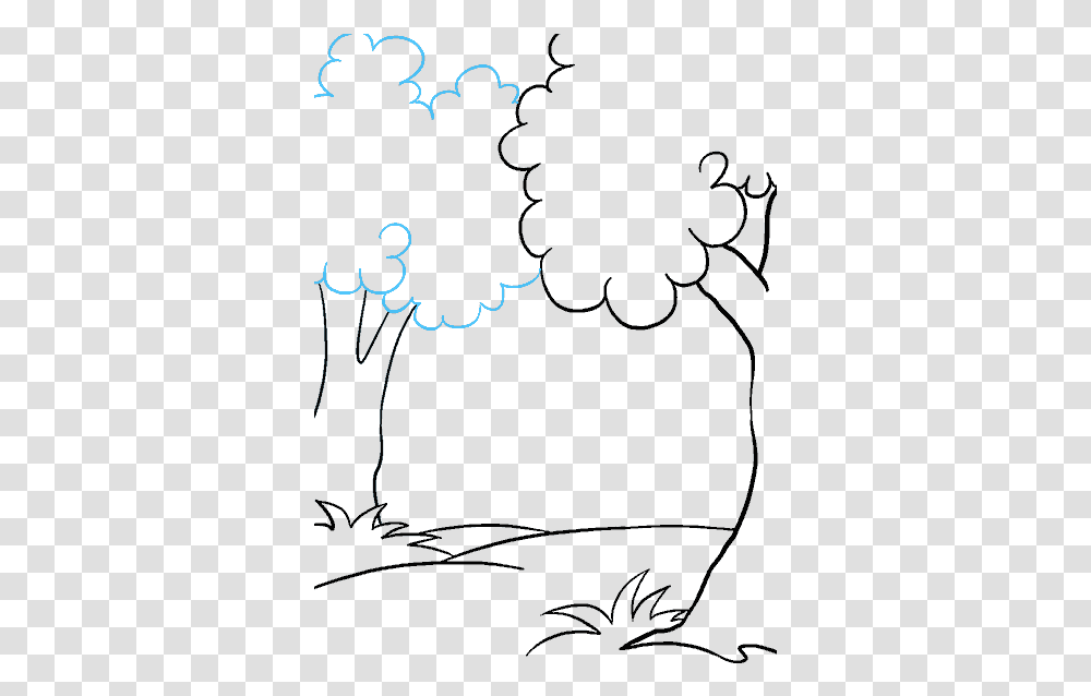 How To Draw A Small Easy Forest Drawing, Outdoors, Nature, Leisure Activities Transparent Png
