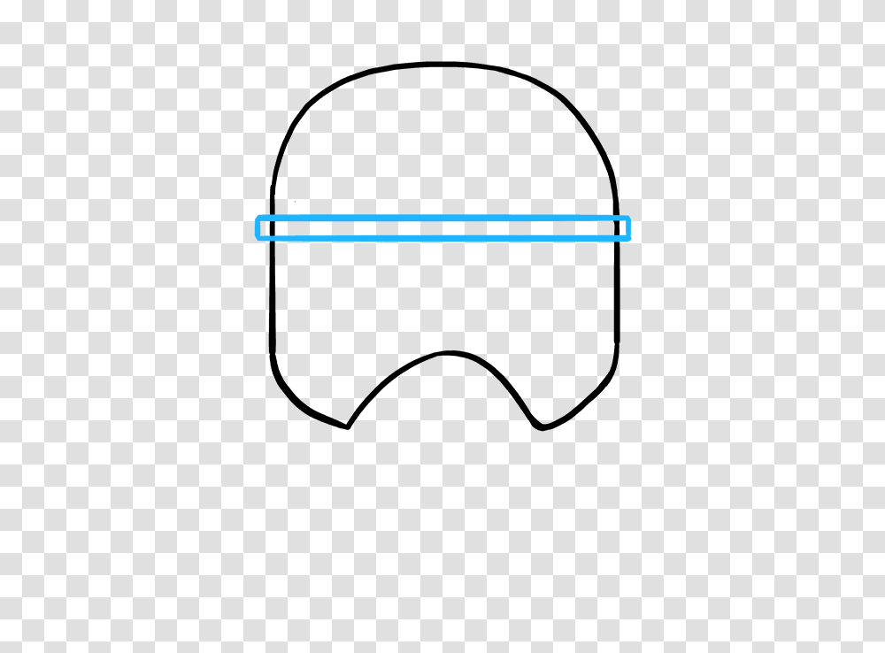 How To Draw A Stormtrooper Helmet Really Easy Drawing Tutorial Transparent Png