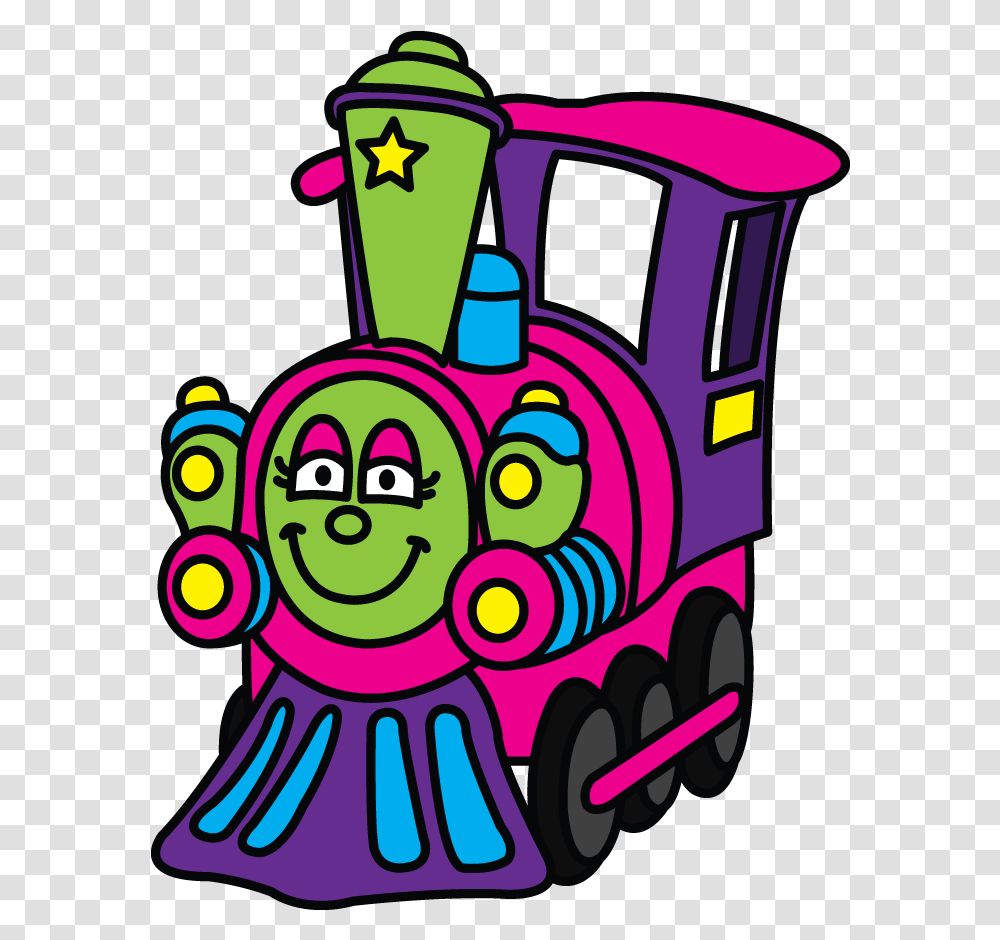 How To Draw A Train For Kids Cartoons Easy Step By Drawing, Bag, Doodle, Fire Truck Transparent Png