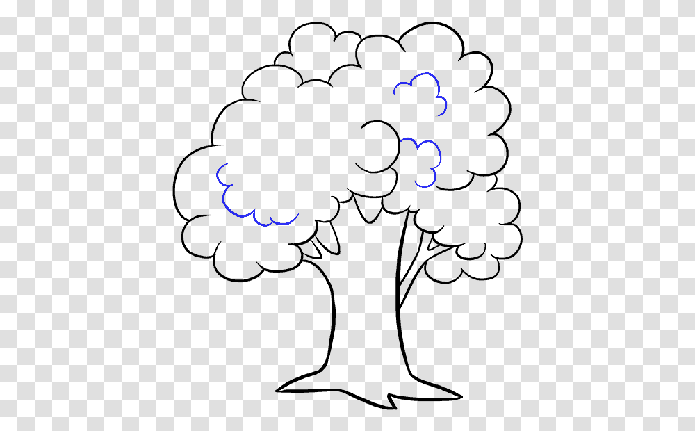 How To Draw A Tree Clipart Image Library Stock How Draw A Cartoon Tree, Outdoors, Nature, Light Transparent Png