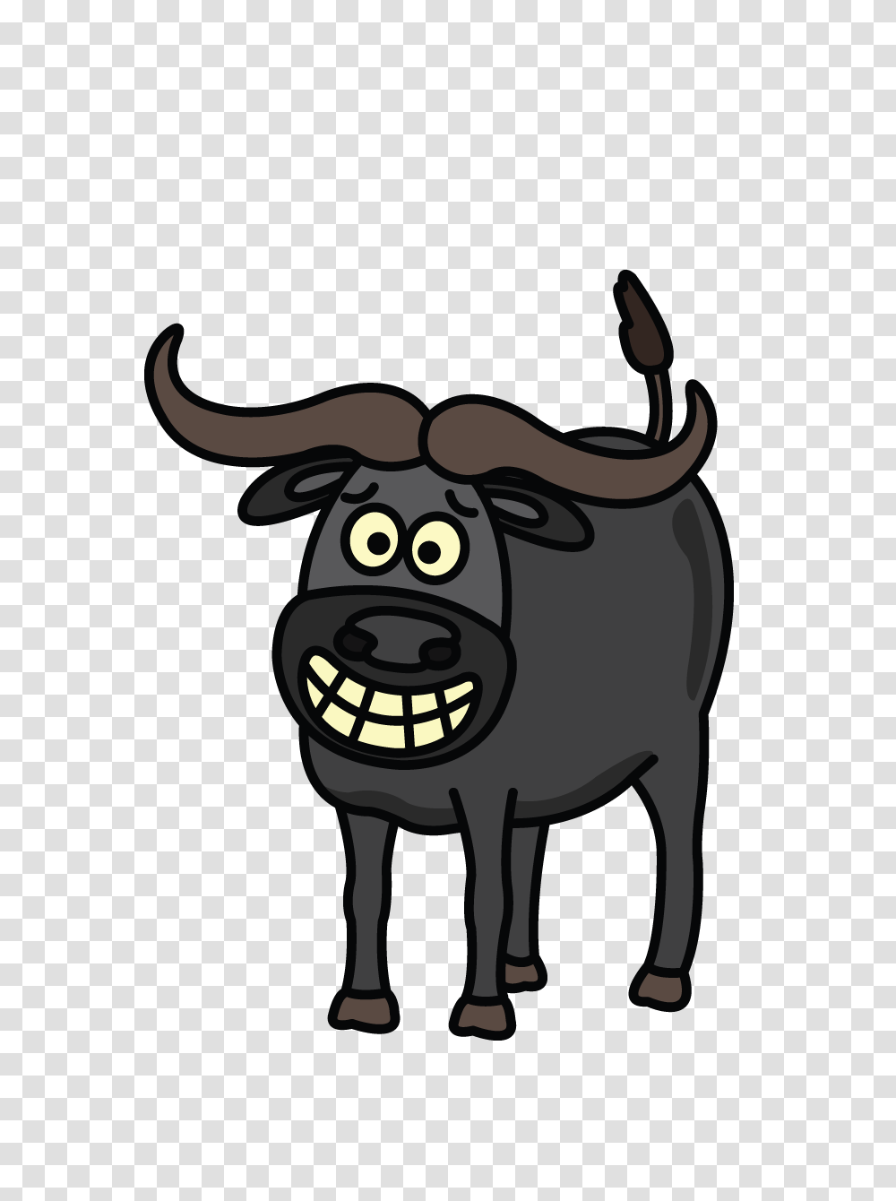 How To Draw A Water Buffalo Easy Step, Bag, Mammal, Animal, Stencil Transparent Png