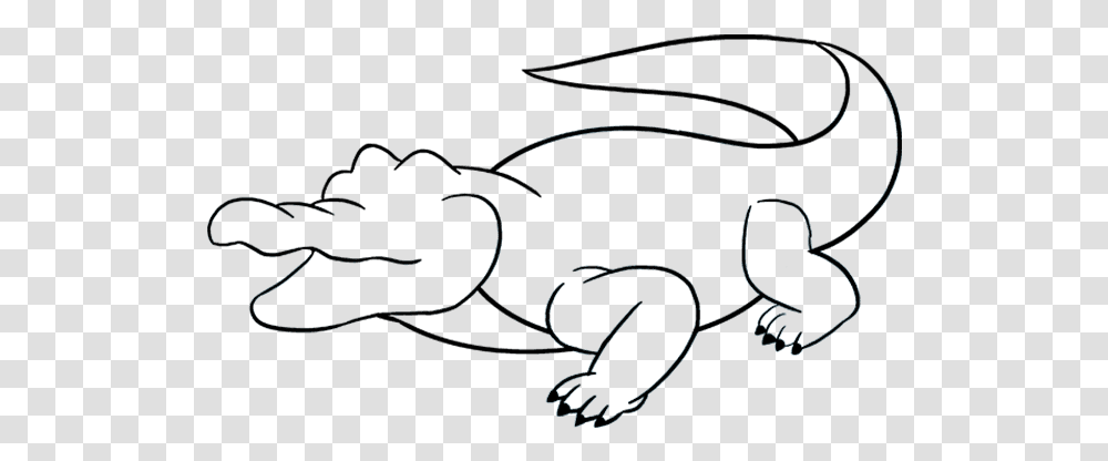 How To Draw Alligator Drawing Of A Alligator, Outdoors, Goggles, Accessories Transparent Png