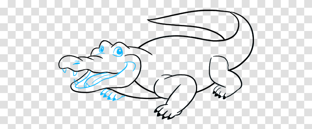 How To Draw An Alligator Drawing Of Buwaya, Animal, Cat Transparent Png