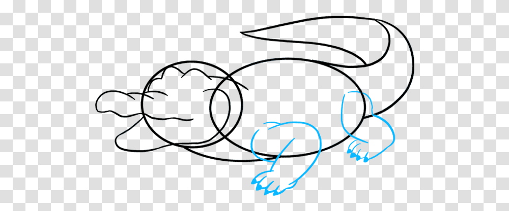 How To Draw An Alligator Line Art, Handwriting, Label, Alphabet Transparent Png
