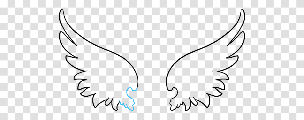 How To Draw Angel Angel Wings Drawing, Outdoors, Nature, Sea, Water Transparent Png