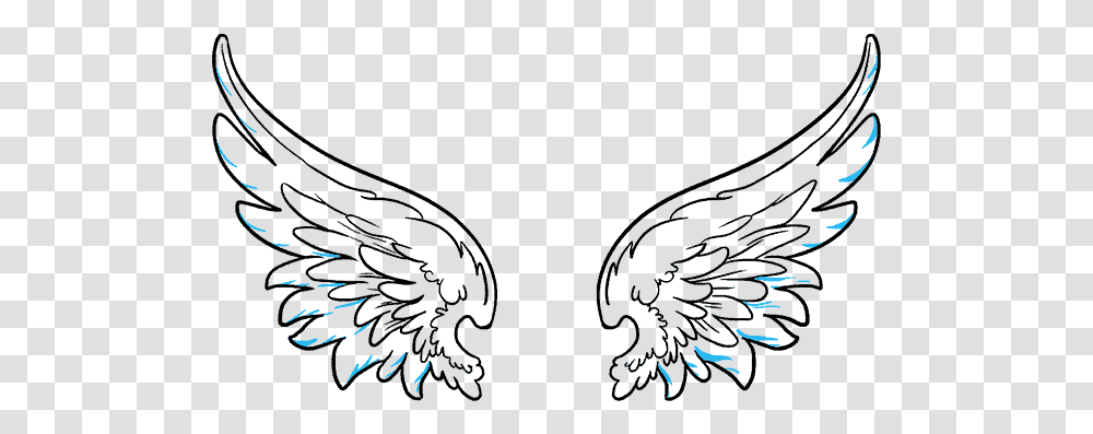 How To Draw Angel Wings Vector Angel Wings, Ornament, Pattern, Fractal, Light Transparent Png