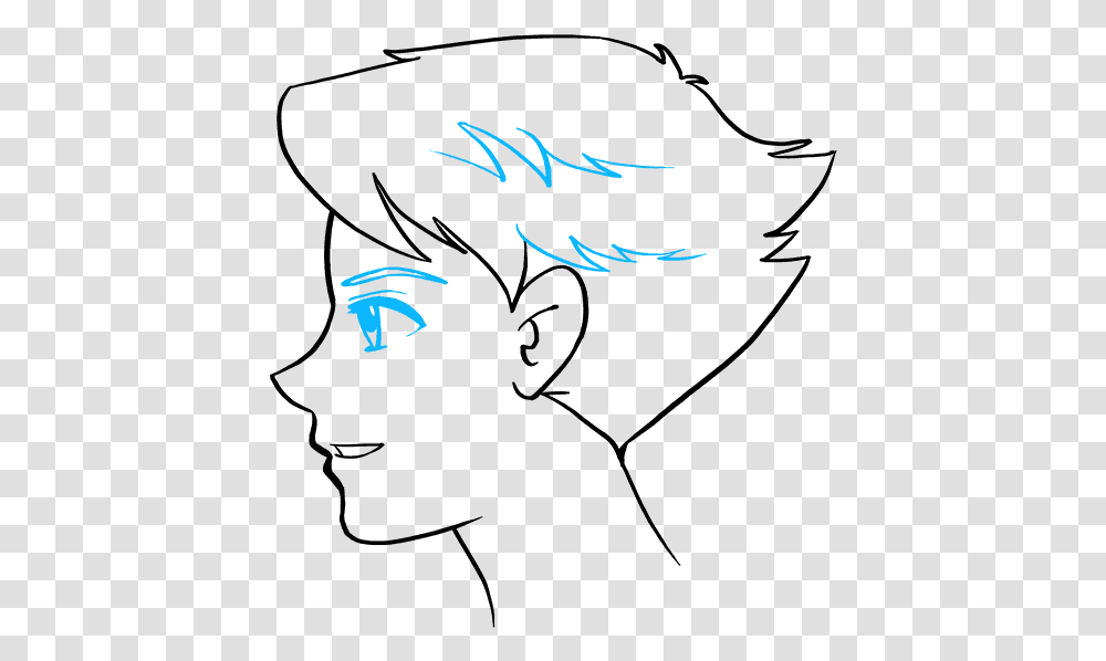 How To Draw Anime Boy Face Draw A Anime Boy, Outdoors, Nature Transparent Png