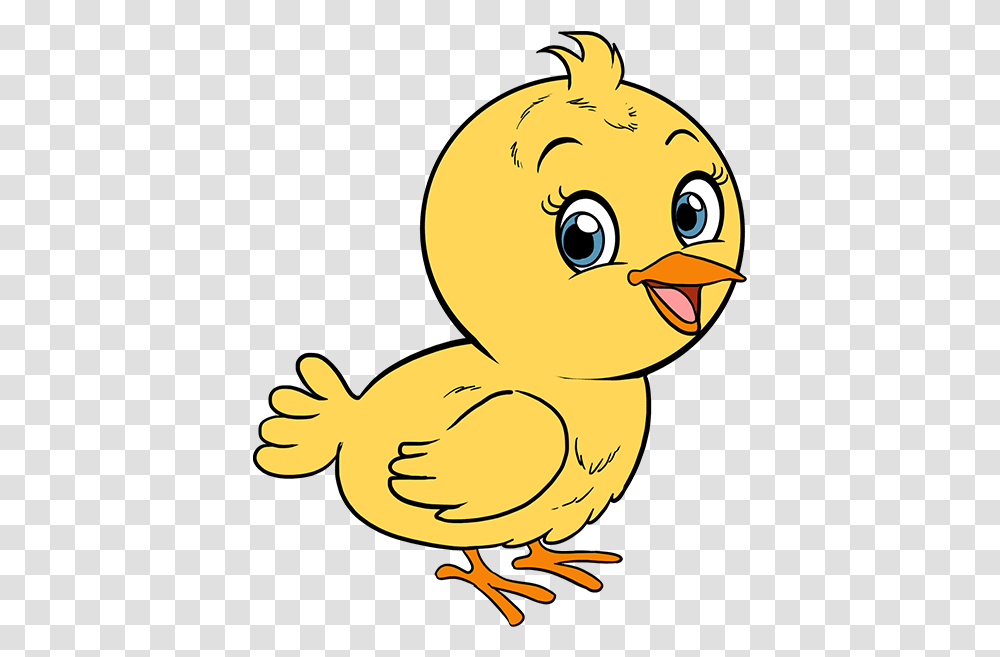 How To Draw Baby Bird Baby Bird Cartoon Drawing, Poultry, Fowl, Animal, Chicken Transparent Png