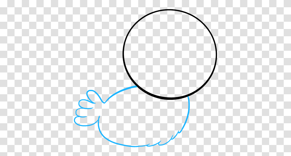 How To Draw Baby Bird Circle, Handwriting, Pillow, Cushion Transparent Png