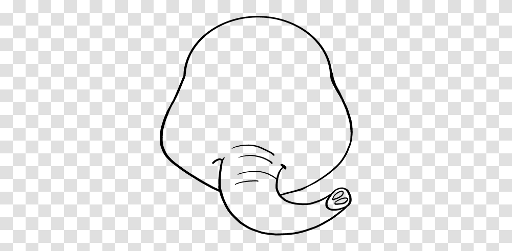 How To Draw Baby Elephant Line Art, Gray, World Of Warcraft Transparent Png