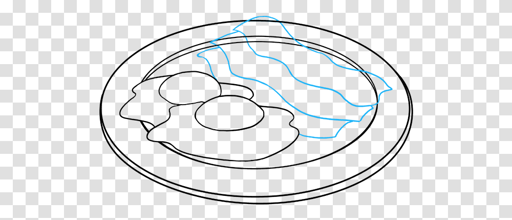 How To Draw Bacon And Eggs Circle, Outdoors, Nature Transparent Png