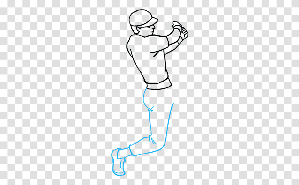 How To Draw Baseball Player Line Art, Knot, Water Transparent Png