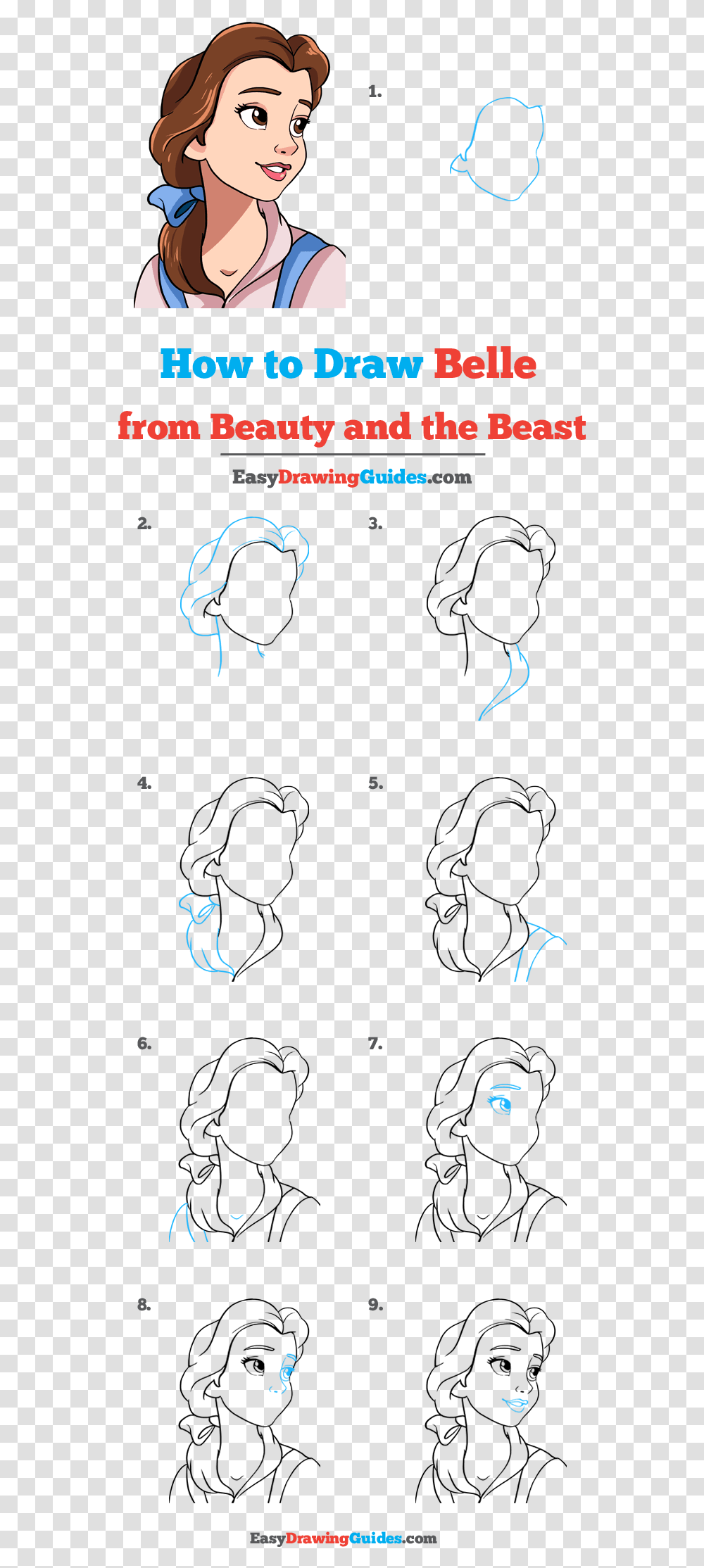 How To Draw Belle From Beauty And The Beast Belle Beauty And The Beast Drawing, Person, Outdoors, Nature, People Transparent Png