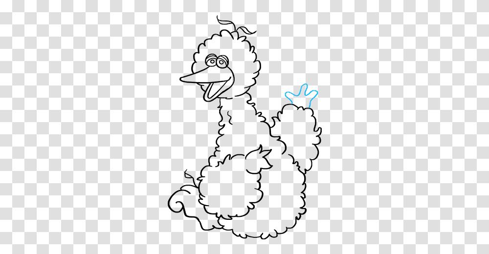 How To Draw Big Bird From Sesame Street, Outdoors, Nature, Gray Transparent Png