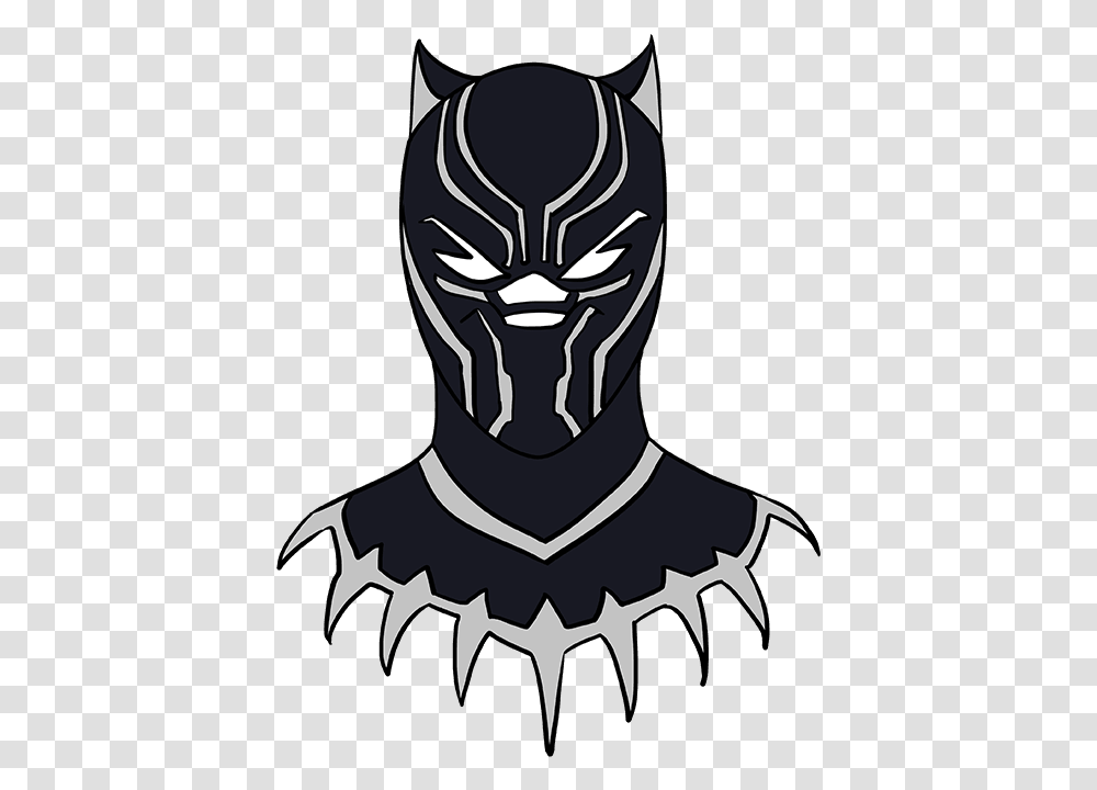 How To Draw Black Panther Draw Black Panther Step By Step, Apparel, Pet, Animal Transparent Png
