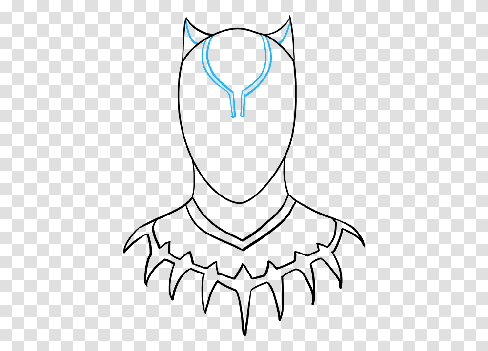 How To Draw Black Panther Simple Drawing Black Panther, Racket, Tennis Racket, Gold, Hand Transparent Png