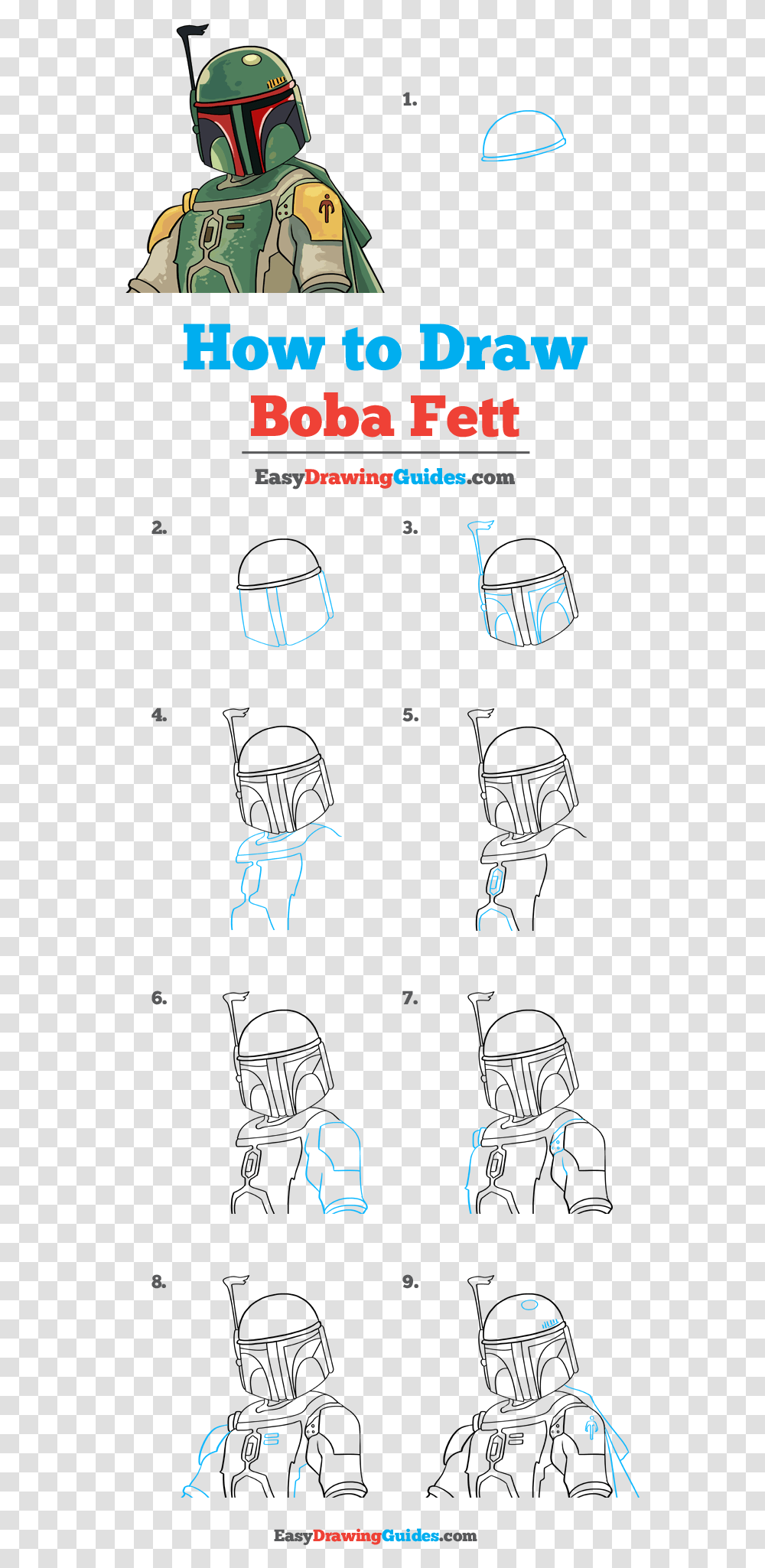 How To Draw Boba Fett Halloween Drawing Ideas Step By Step, Helmet, Person, Plot Transparent Png