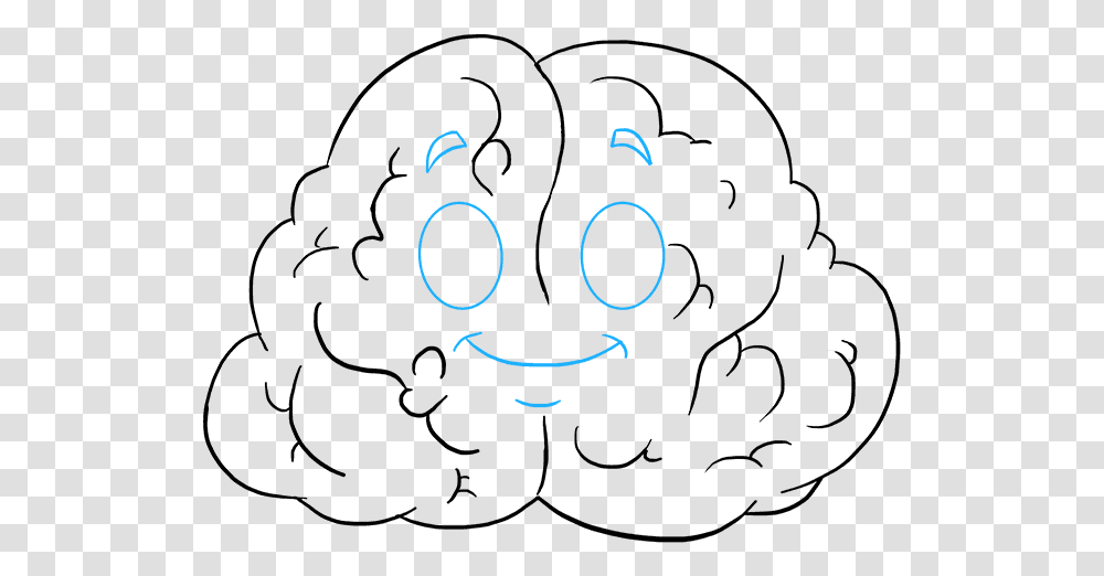 How To Draw Brain Brain Easy To Draw, Face, Head Transparent Png