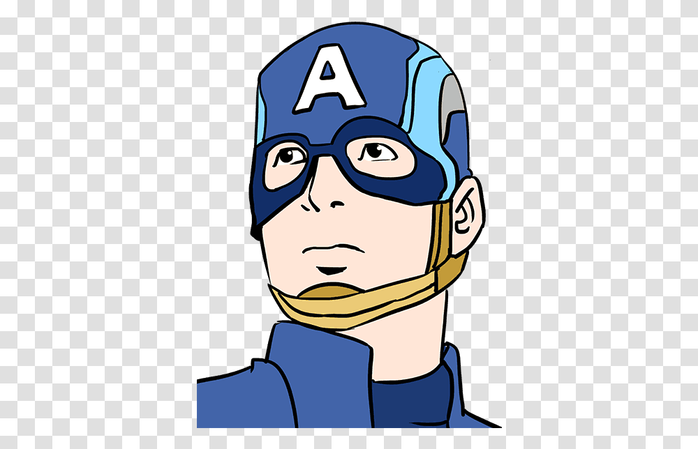 How To Draw Captain America Draw Captain America Easy, Face, Head, Doctor Transparent Png