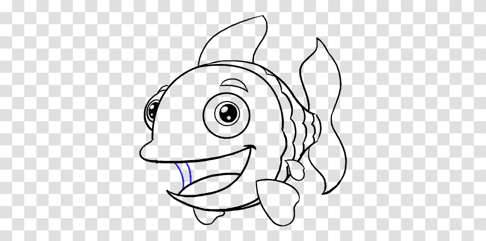 How To Draw Cartoon Fish Cartoon Fish Easy To Draw, Outdoors, Nature, Astronomy, Outer Space Transparent Png