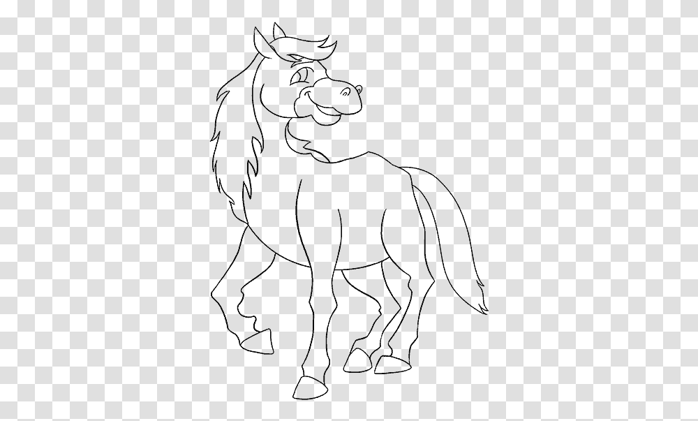 How To Draw Cartoon Horse Drawing, Gray, World Of Warcraft Transparent Png