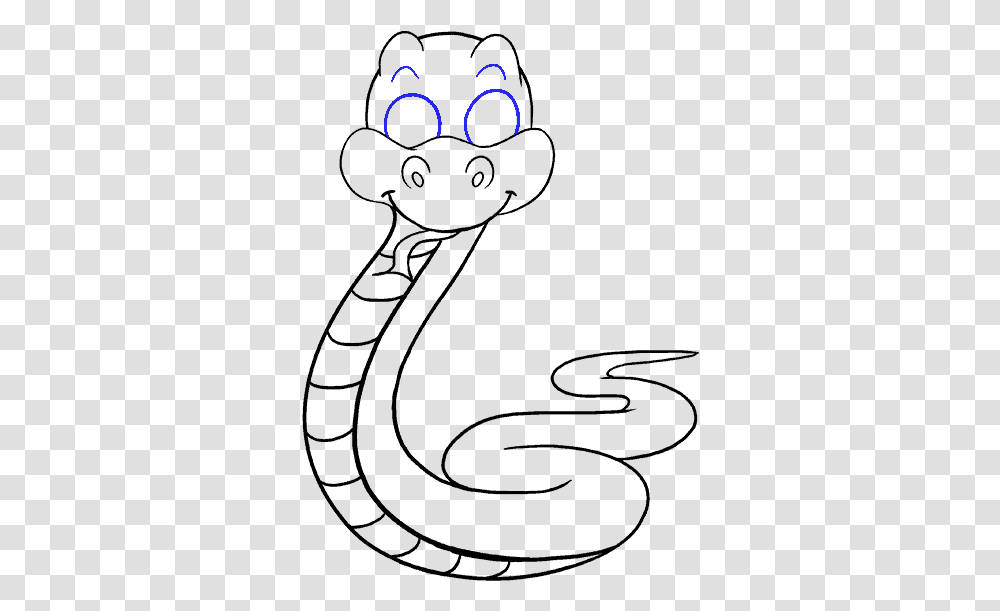 How To Draw Cartoon Snake Easy Cartoon Snake Drawing, Outdoors, Nature, Astronomy, Eclipse Transparent Png