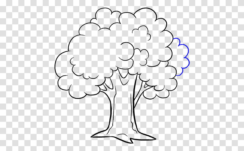 How To Draw Cartoon Tree Cartoon Pencil Tree Drawing, Outdoors, Nature, Astronomy Transparent Png
