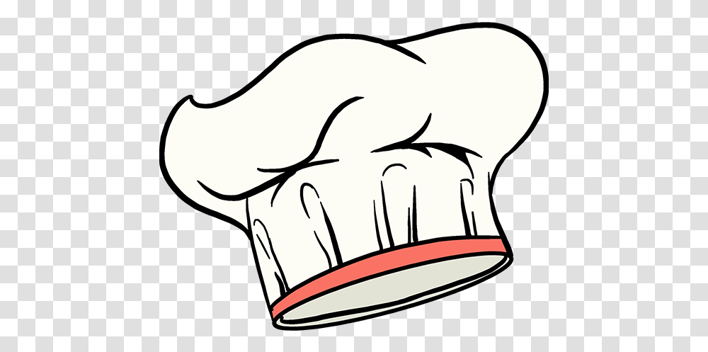 How To Draw Chef Hat Chef Hat Drawing, Hand, Meal, Food, Dish Transparent Png