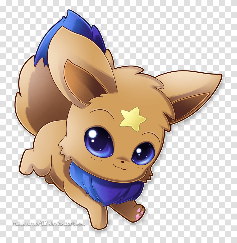 How To Draw Chibi Eevee Eevee Step By Step Drawing Cute Chibi Eevees, Toy, Pet, Animal, Puppy Transparent Png