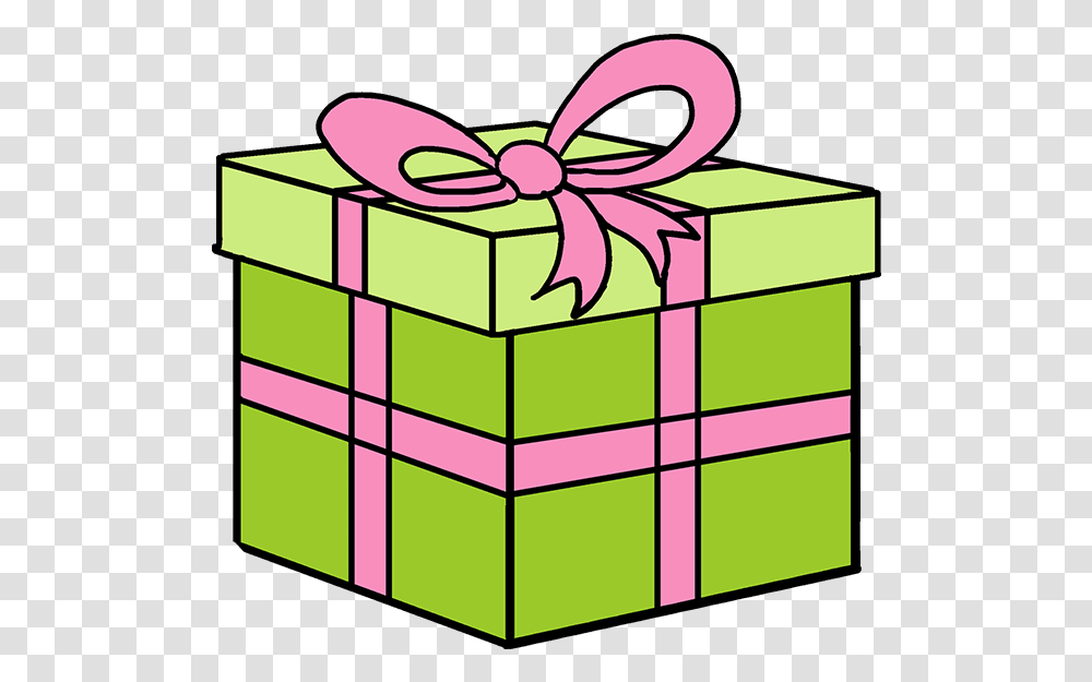 How To Draw Christmas Present Box Gift Image Drawing Transparent Png