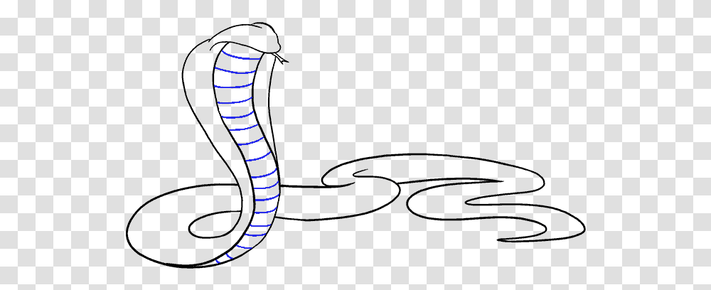 How To Draw Cobra King Cobra Drawing Easy, Animal, Sea Life, Mammal, Sea Snake Transparent Png