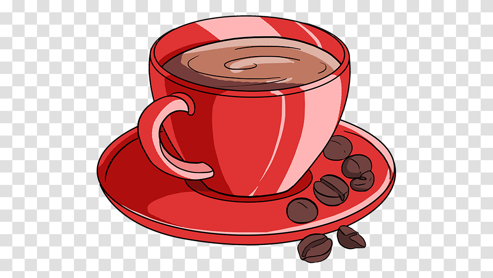 How To Draw Coffee Cup Art Cup Of Coffee Drawing, Saucer, Pottery, Beverage, Drink Transparent Png