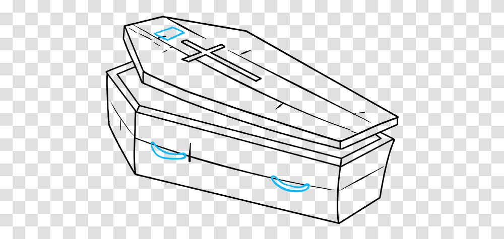 How To Draw Coffin Coffin Drawing, Outdoors, Nature, Moon Transparent Png