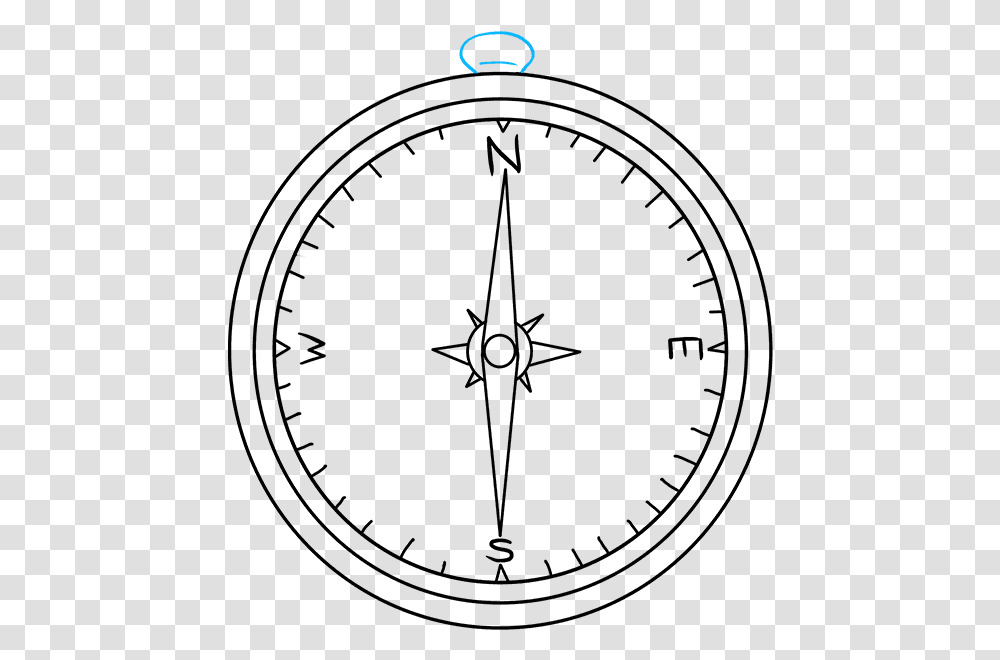 How To Draw Compass Easy Drawing Of A Compass, Outdoors, Gray Transparent Png