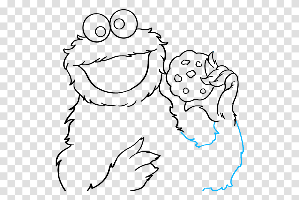 How To Draw Cookie Monster From Sesame Street Cookie Monster Drawing Easy, Nature, Outdoors, Astronomy, Outer Space Transparent Png