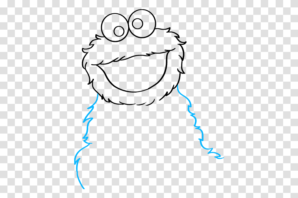 How To Draw Cookie Monster From Sesame Street Draw The Cookie Monster, Outdoors, Nature Transparent Png