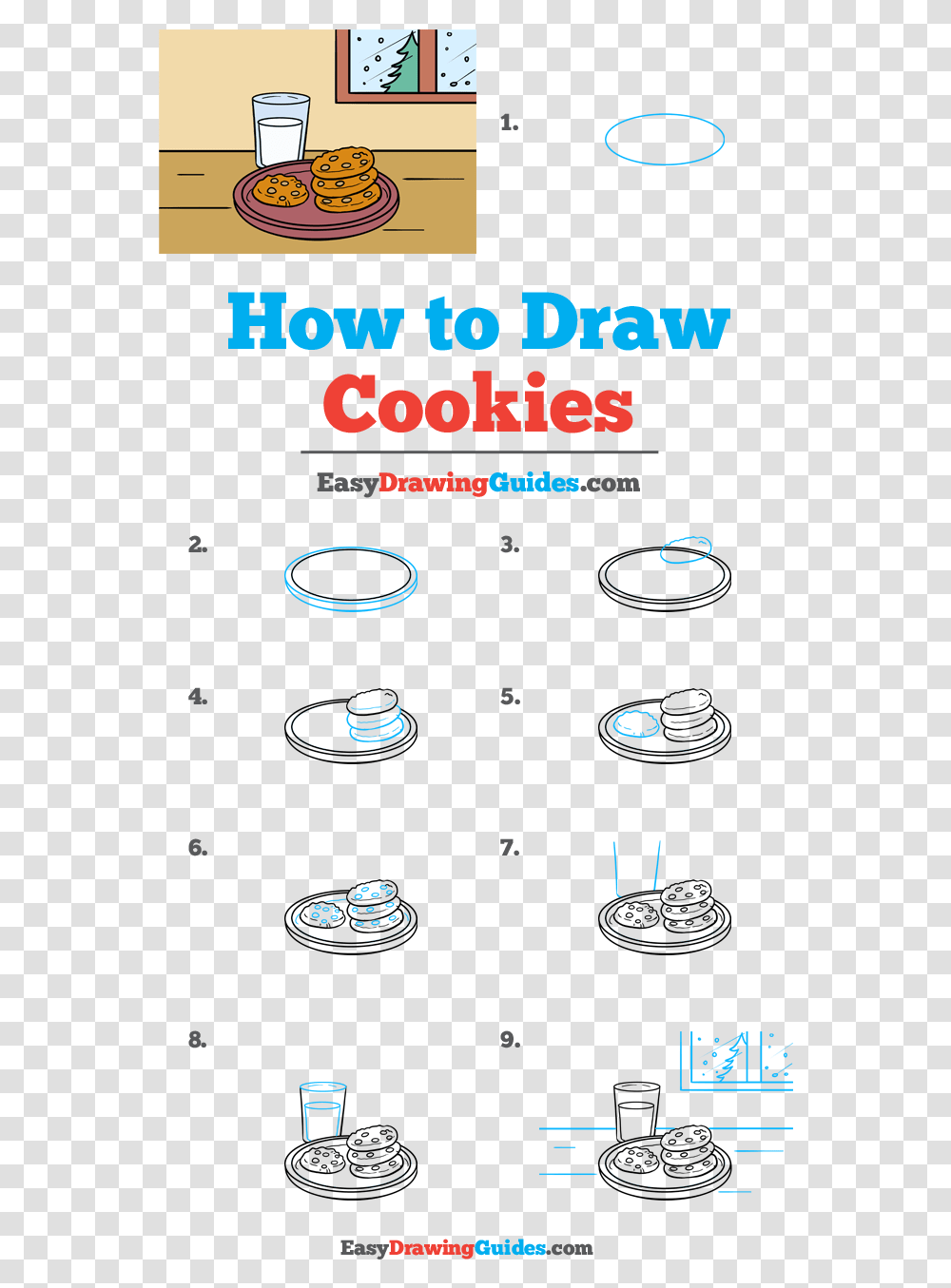 How To Draw Cookies Draw A Cookie Easy, Mobile Phone, Electronics, Cell Phone Transparent Png