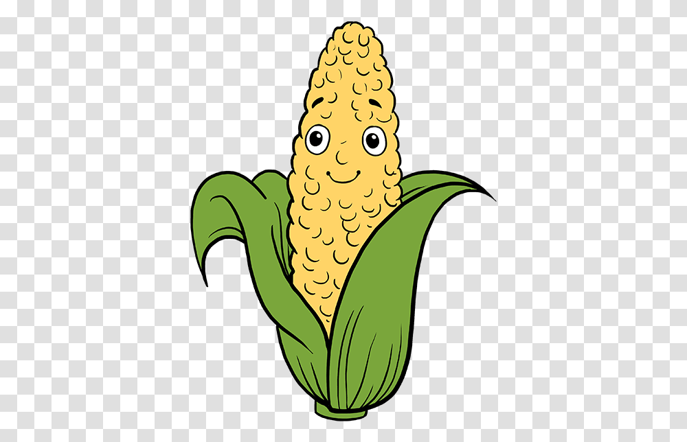 How To Draw Corn Cob Corn On The Cob Easy To Draw, Plant, Vegetable, Food, Bird Transparent Png