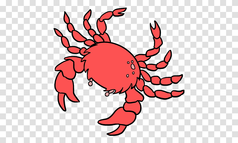 How To Draw Crab Drawing, Seafood, Sea Life, Animal, King Crab Transparent Png