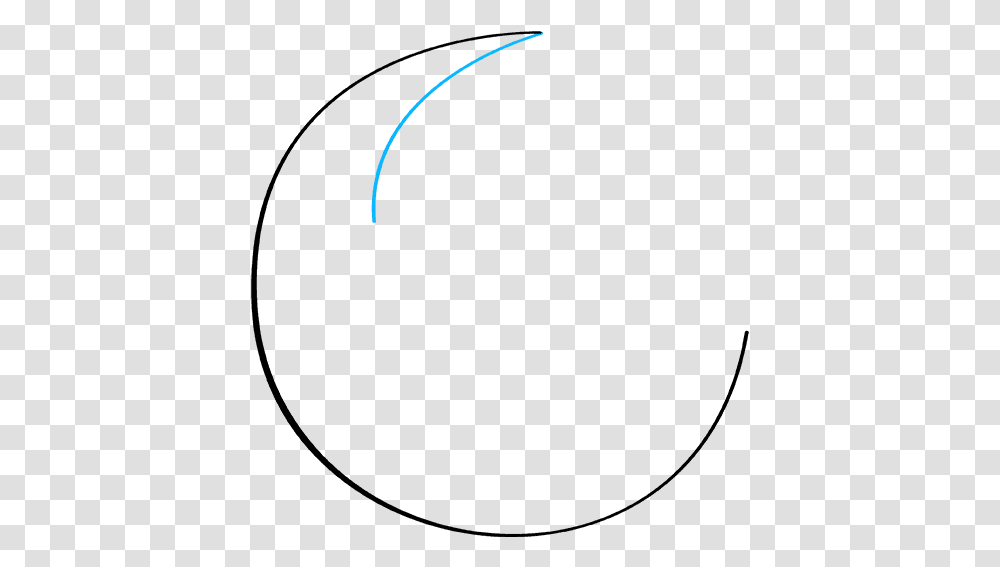 How To Draw Crescent Moon Circle, Light, Outdoors, Flare Transparent Png