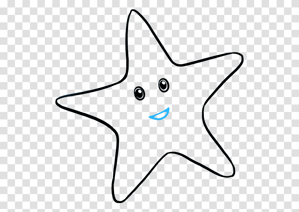 How To Draw Cute Starfish Starfish, Star Symbol, Bow, Handbag, Accessories Transparent Png