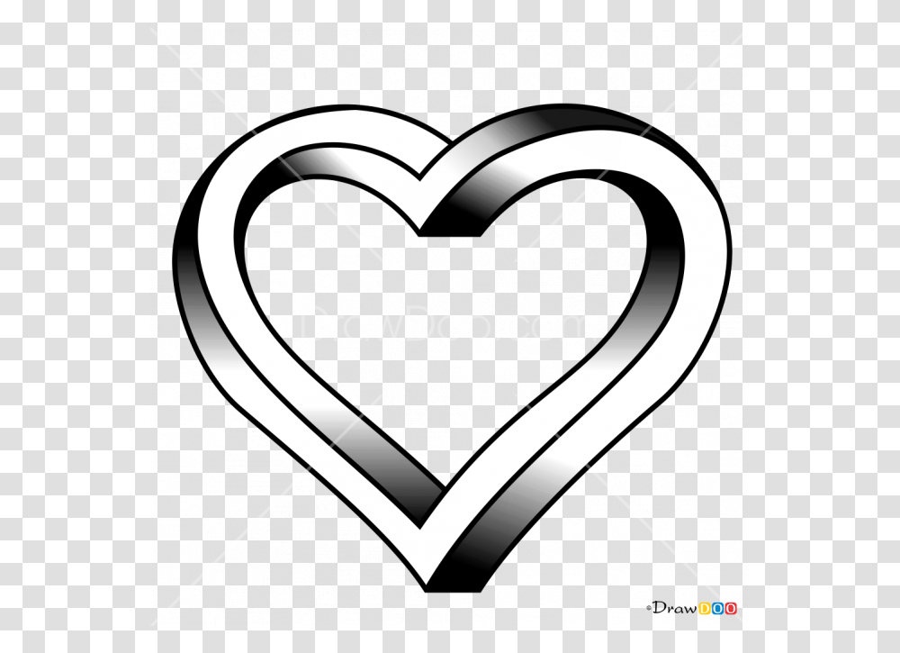 How To Draw D Draw The Impossible Heart, Logo, Trademark Transparent Png