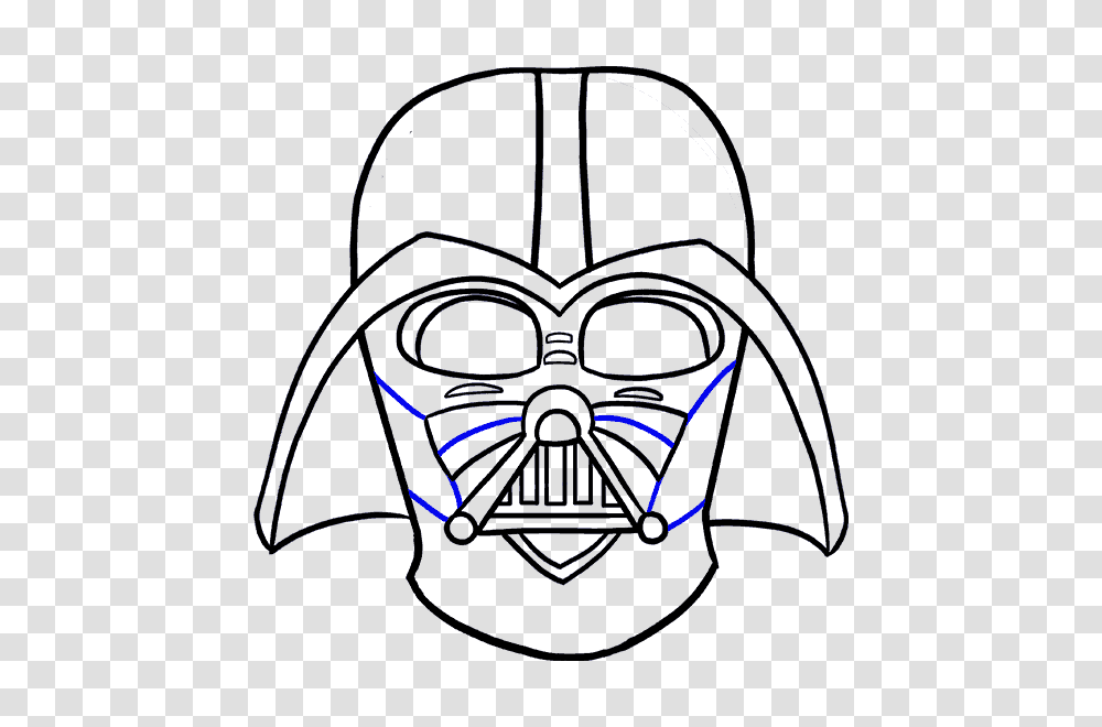 How To Draw Darth Vader In A Few Easy Steps Easy Drawing Guides, Lamp, Mask, Architecture, Building Transparent Png
