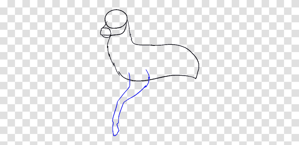 How To Draw Deer Line Art, Animal, Outdoors, Mammal, Sea Life Transparent Png