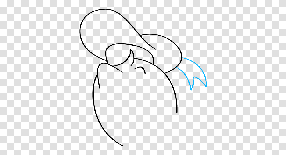How To Draw Donald Duck Line Art, Outdoors, Nature, Plant Transparent Png